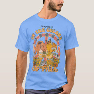 Pumpor som är målade i Färg av fall i Vintagen T Shirt