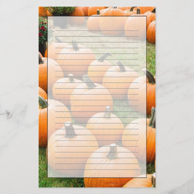 Pumpor som är till salu på en bonde, marknadsför brevpapper (Framsida)