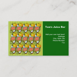 Pumpor, Soppa och Stripe-bakgrund Visitkort