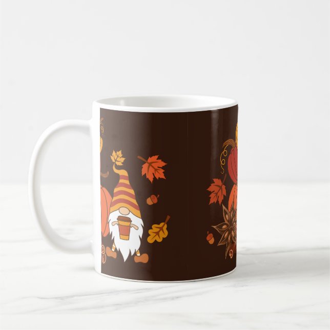 Pumpor, stjärnanis, kanel, höstleav kaffemugg (Vänster)
