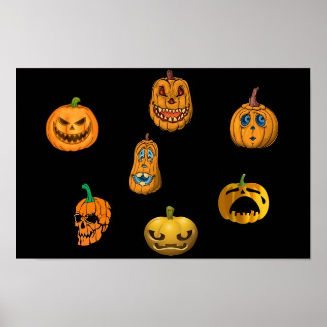 Pumpor till Halloween. Poster (Framsidan)