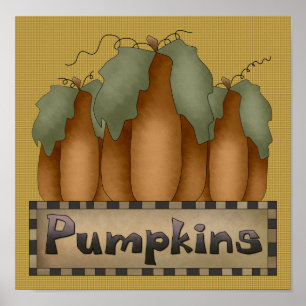 Pumpor undertecknar/trycket poster
