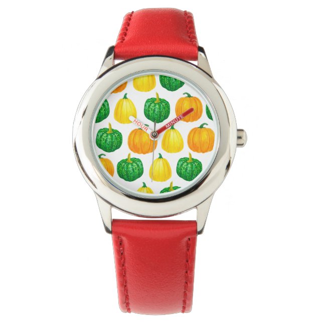 Pumpor Vattencolor mönster Armbandsur (Framsida)