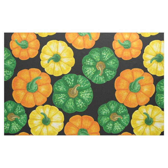 Pumpor, vattenfärg mönster 3 tyg (Fat Quarter)