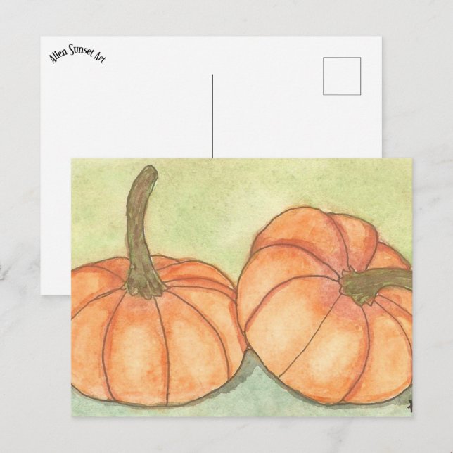 pumpor vykort (Fram/baksida)