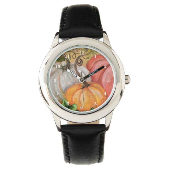 Pumpor - Watercolor Art - Armbandsur (Framsida)