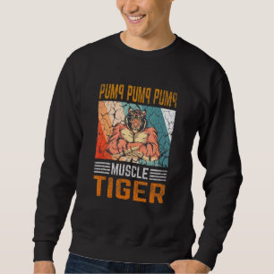 Pumppump Pump - Muscle Tiger Gym Fitness Bodybuil Lång Ärmad Tröja