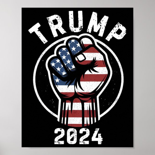Pumps första omröstning Republican 2024 USA Manar  Poster (Framsidan)
