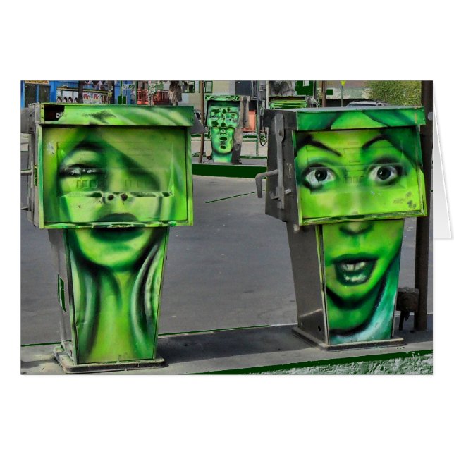 Pumps gasformiga hälsningskort (Framsidan Horizontal)