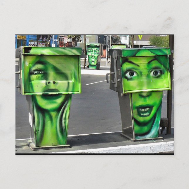 Pumps gasformiga vykort (Framsida)