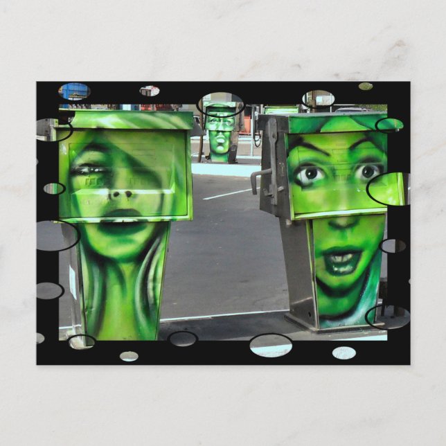 Pumps gasformiga vykort (Framsida)