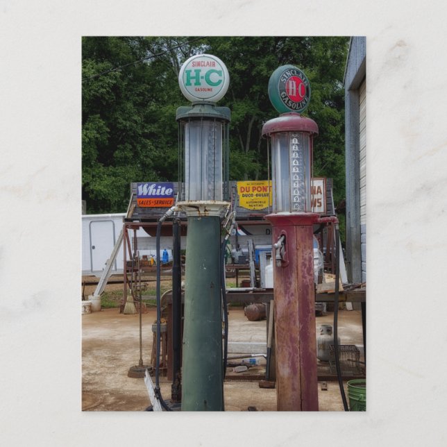 Pumps gasfoto vykort (Framsida)