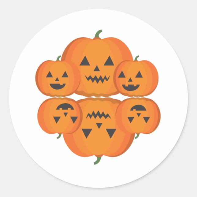 Pumpusspensäsong, pumpkrydda runt klistermärke (Framsida)