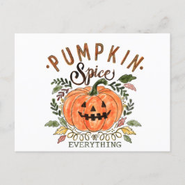 Pumpusspice, vykort för Halloween-uppbörd