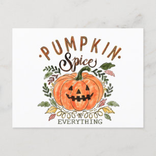 Pumpusspice, vykort för Halloween-uppbörd