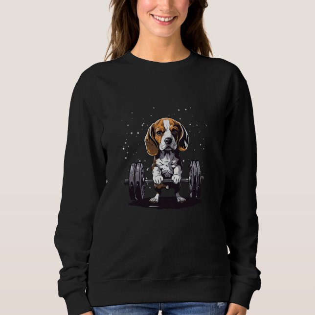 Pumpvikt Lyftande beagle 2 T Shirt (Framsida)