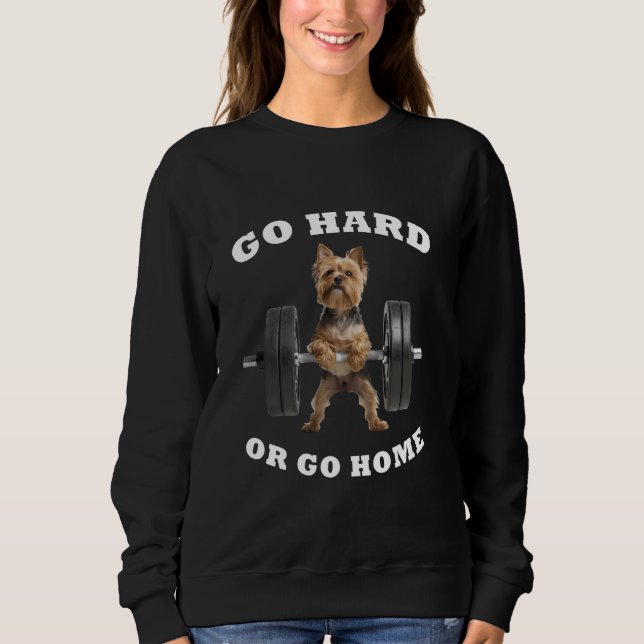 Pumpvikt Lyftning Funny Yorkshire Terrier 3 T Shirt (Framsida)