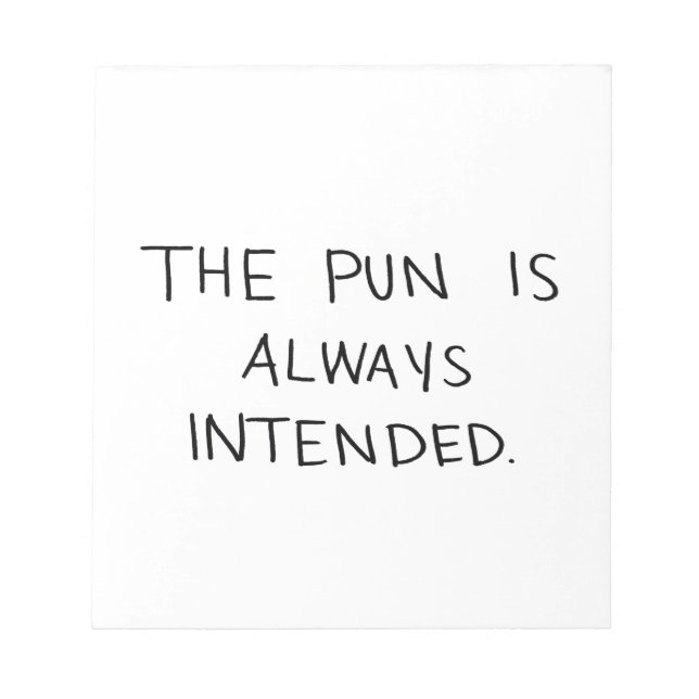 Pun är alltid avsedd anteckningsblock (Framsida)