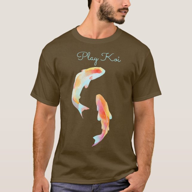 Pun Asian Koi T Shirt (Framsida)