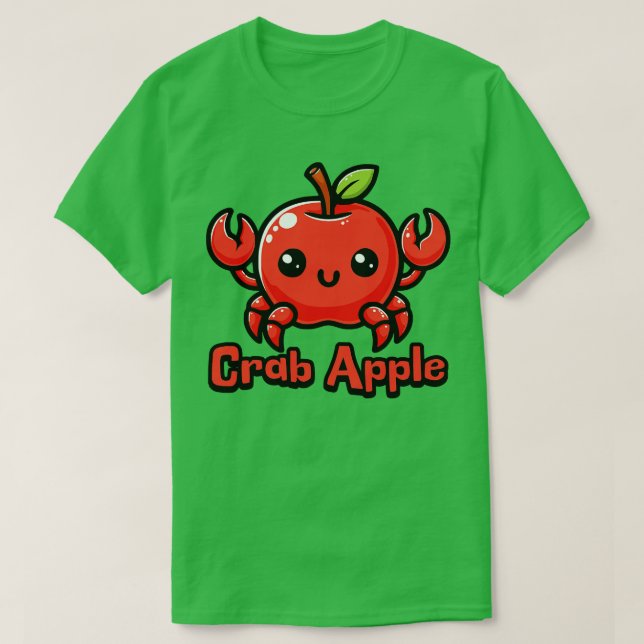 Pun av apple Cute Cute Food Animals T Shirt (Design framsida)
