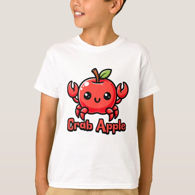 Pun av Crab Apple Cute Crab T Shirt (Framsida)