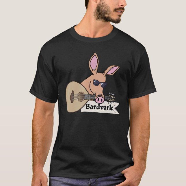 Pun Bardvark för Aardvark och tjärdar T Shirt (Framsida)
