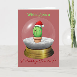 Pun Cactus jul Helgkort