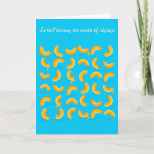 Pun card söta drömmar är gjorda av ost kort
