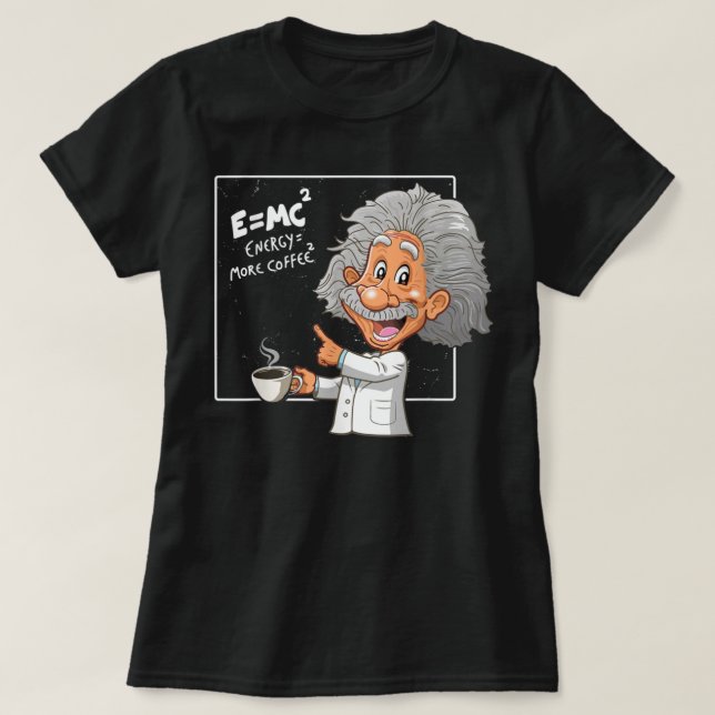 Pun Energy är fler kaffeforskare, en fyndig naturv T Shirt (Design framsida)