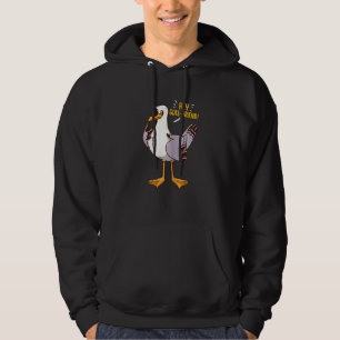 Pun for Women Hej Gull Friend Fiskmås Bird Best Gi Hoodie