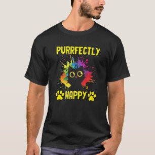 Pun Friends Kitten Buddy Posi Lycklig T Shirt