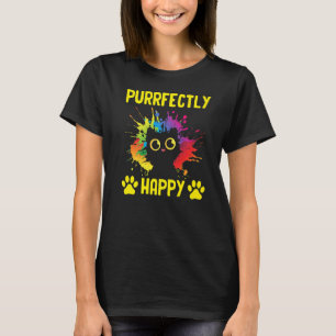 Pun Friends Kitten Buddy Posi Lycklig T Shirt