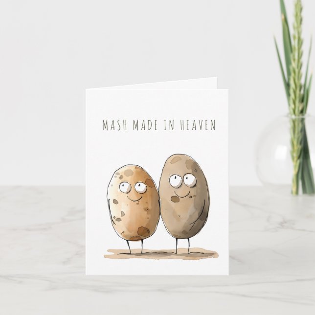 Pun Humor Mash Made in Heaven Kort (Framsida)