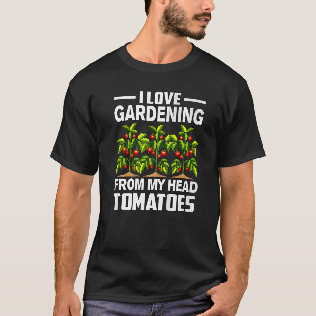  Pun I Kärlek  från mitt huvud Tomato T Shirt (Framsida)
