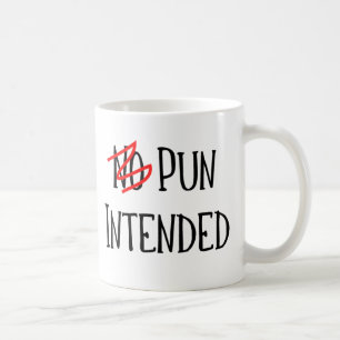 Pun Intended, Funny Ord Nerd Kaffemugg