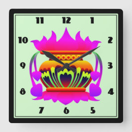 Pun kalasa Sri Lankas traditionella välståndsgrav Fyrkantig Klocka