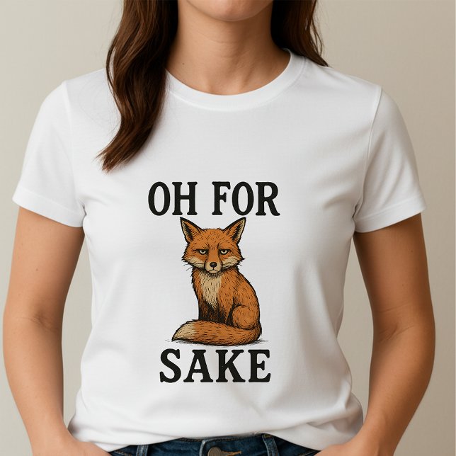 Pun Oh För Rävs Skull Tee; Retro Söt Sassy Räv  T Shirt (Skapare uppladdad)