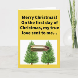 Pun-patronen i Träd julklapp Kort