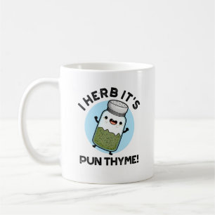 Pun Thyme Funny Food Herb Pun Kaffemugg