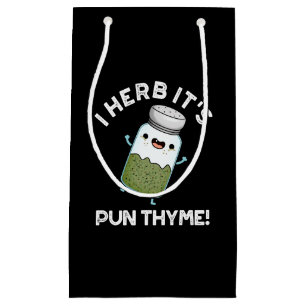 Pun Thyme Funny Food Herb Pun Mörk BG