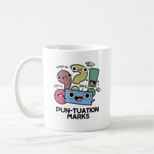 Pun tuation Marks Funny interpunktion Pun Kaffemugg