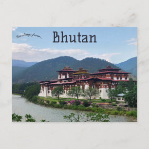Punakha Dzong Bhutan Vykort