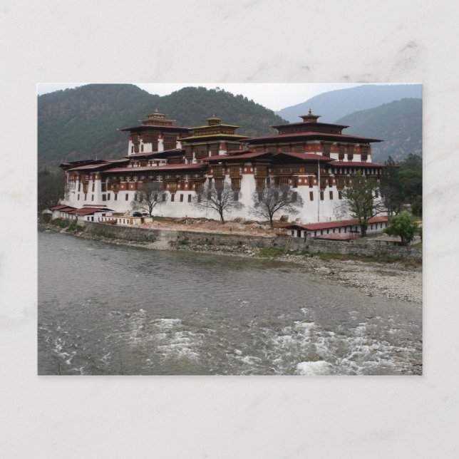 punakha dzong River Vykort (Framsida)
