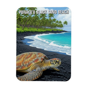 Punaluʻu Big Island Hawaii Resor Magnet
