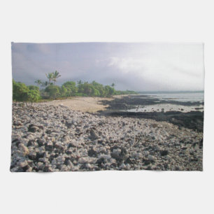 Punalu u Black Sand Beach Hawaii Big Island Kökshandduk