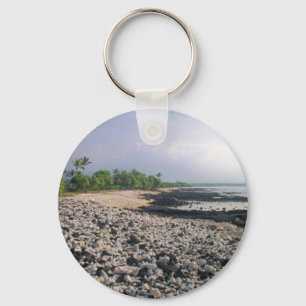 Punalu u Black Sand Beach Hawaii Big Island Nyckelring