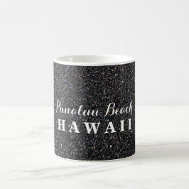 Punalu'u Beach Hawaii - Black Sand Beach Photo Kaffemugg