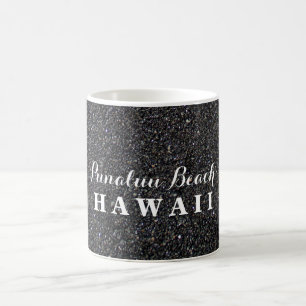 Punalu'u Beach Hawaii - Black Sand Beach Photo Kaffemugg