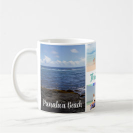Punalu'u Beach Hawaii Resa 4 Fotofamiljen Resa Kaffemugg