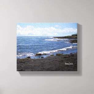 Punalu'u Black Sand Beach Hawaii Canvastryck